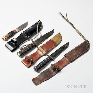 Three WWII Fighting Knives