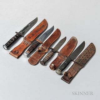 Four Fighting Knives