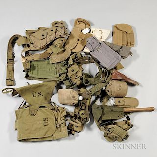 Group of WWII Web Gear and Equipment