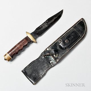 Vietnam-era Randall-style Special Forces Fighting Knife and Sheath
