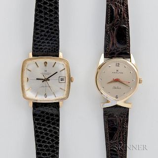 Hamilton 14kt Gold Polaris and Masterpiece Wristwatches