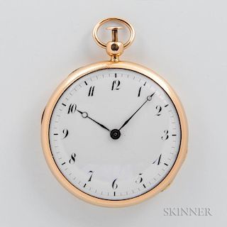 18kt Gold Quarter-repeating Open-face Watch