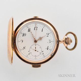 14kt Gold Minute-repeating Chronograph Hunter Case Watch