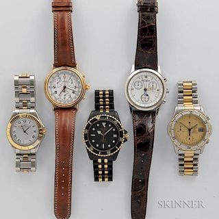 Five Quartz Wristwatches