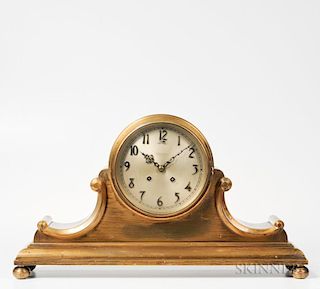 Chelsea "Tambour No. 5" Brass Mantel Clock