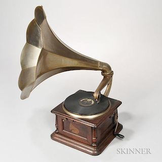 Columbia Disc Graphophone and Horn
