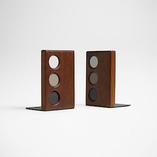 Gordon and Jane Martz, bookends, pair