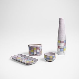 Ettore Sottsass, collection of four vessels