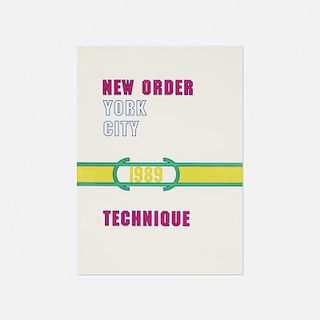 Lawrence Weiner, New Order poster