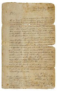 George Washington signed letter