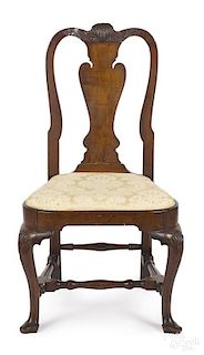 Boston Queen Anne walnut dining chair