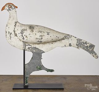 Full bodied zinc pigeon weathervane