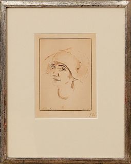 ALEXEJ VON JAWLENSKY (1864-1941): WOMAN WITH A HAT