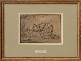 ATTRIBUTED TO PHILIPS WOUWERMAN (1619-1668): HORSE AND RIDER