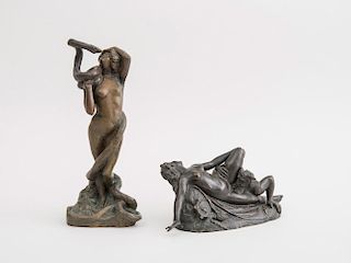 CLARA HILL: NUDE MAIDEN ENCIRCLED BY A SERPENT