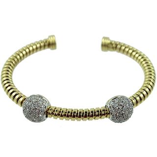 Diamond 2.15 carat bangle bracelet.