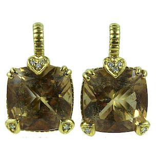 Judith Ripka Diamond Earrings.