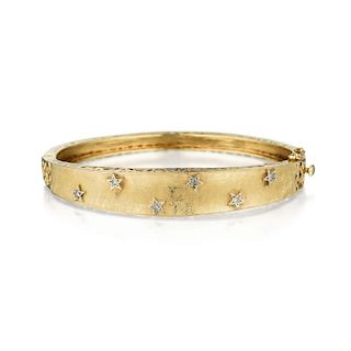 A 14K Gold Diamond Bracelet
