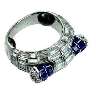 Grayson Jewelers Diamond & Sapphire Ring.