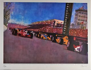 Bernie Fuchs "75th Anniversary of The Indy 500" (4 of 4) Lithograph
