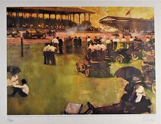 Bernie Fuchs "75th Anniversary of The Indy 500" (1 of 4) Lithograph