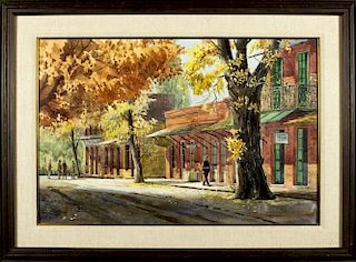James Kramer (NM,OH,born 1927) watercolor on paper