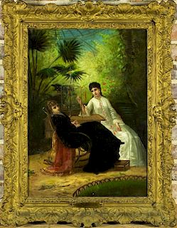Eliza De Joinville (France,19C) oil on canvas
