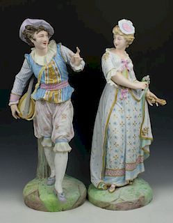 19C Vion & Baury porcelain figurines
