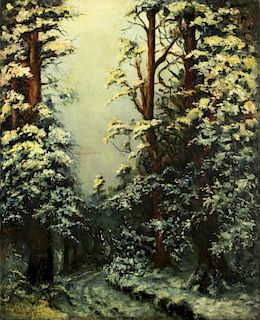 Sam Markitante (CA,France,Russia,1887-1975) oil on canvas