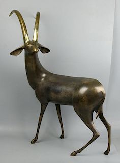 Large 25" Loet Vanderveen bronze "Antilope"