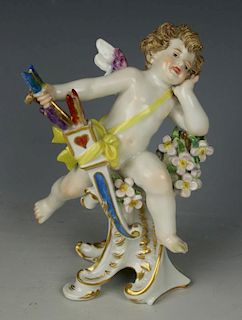 Meissen Figurine "Cupid With Bow And Arrow"