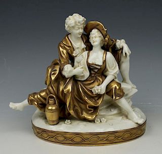 Dresden porcelain figurine "Courting Couple"