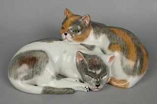 Potschappel Carl Thieme figurine "Two Cats"