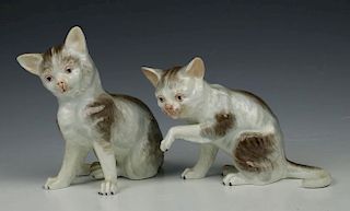 Potschappel Carl Thieme pair of figurines "Cats"