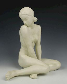 Rosenthal Fritz Klimsch Figurine "Sitting Girl"