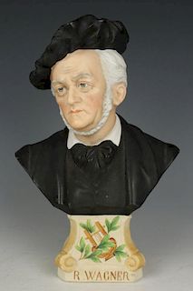 Rudolstadt Ernst Bohne Sohne Figurine Bust "Wagner"