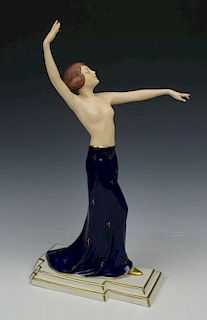 Royal Dux Schaff art deco figurine 3251 "Dancing Woman"