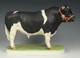 Royal Worcester Figurine "British Friesian Bull"
