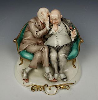 Capodimonte Giuseppe Cappe Figurine "The Joke"