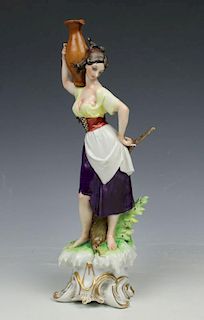 Capodimonte Giuseppe Cappe Figurine "Woman with Jug"