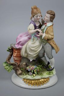 Capodimonte Bruno Merli Figurine Boy and Girl