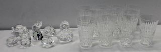 Steuben Animals and Waterford Tumblers