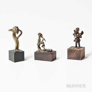 Three Figurative Akan Goldweights
