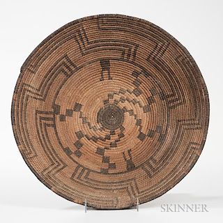 Large Southwest Coiled Basketry Bowl