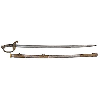 1850 Sta Officers Sword By Tiffany