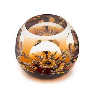 * Caithness Glass, Scotland, by Rosette Fleming, a harvest festival paperweight