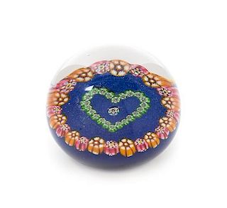 * Attributed to Paul Ysart, (Spanish, 1904-1991), a millefiori paperweight