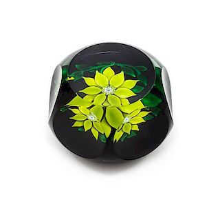 * Saint-Louis, France, a clematis paperweight, 1970