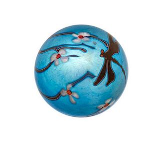 Orient & Flume, Chico, California, a dragonfly miniature paperweight, 1976