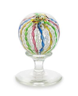 * An Italian Murano Crown Mantle Ornament Height 6 1/4 inches